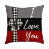 Funda de almohada para el Día de San Valentín Amazon Comercio exterior Transfronteriza Imitación de lino Decoración de boda para el Día de San Valentín Funda de cojín Funda de almohada de amor