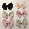 Clip de Primavera Coreano de Encaje Fresco y Malla con Lazo de Tres Capas DIY Hecho a Mano para Disparos, Accesorios para Ropa