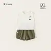 Ropa Infantil Bangxuan Novedades de Verano Ropa Bebé Niño Chaleco sin Mangas Niños Conjunto de Dos Piezas Pantalones Casuales Conjunto Infantil