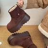 Zapatos Birkenstock Ligeros de Plataforma Gruesa Estilo Femenino de Moda para Mujer Invierno 2025 Estilo de Noche Elegante Color Sólido Antideslizantes Zapatos para el Hogar