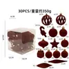 Popular Set Premium de Bolas de Navidad Afelpadas de Amazon, Decoraciones para Árbol de Navidad, Adornos Colgantes, Arreglo de Escena