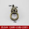 Gabinete Artesanal Antiguo Gabinete Cajón Manija Anillo de Cobre Chapado en Oro Imitación Manija de Anillo de Cobre Manija de Lata de Té Anillo de Tirador de Cubo de Medicina