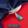 Antiguo pequeño tamaño Seda de Hielo Nudo Chino Borla Espiguilla Hecho a Mano DIY Colgante de Abanico Colgante de Instrumento Musical Teléfono Móvil Borla de Linterna