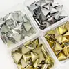 Parches Triangular 3D Hotfix de 6mm 8mm Ropa de Muñeca BJD Manualidades Corazón Metálico Hotfix Pedrería Parches Mini Hotfix Termofusible Accesorios