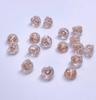 Plástico transparente hambúrguer protetor auricular brincos acessórios brincos pérola orelha stud plug galvanoplastia 18k antiderrapante anti-queda back plug