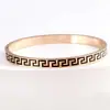 Lele Jewelry Pulsera de Acero Inoxidable con Patrón de la Gran Muralla para Hombre Verano Textura Pulida Casual Lujo Ligero Diseño de Alta Gama Joyería de Mano para Mujer
