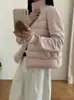 Chaqueta de punto estilo coreano para otoño e invierno, nueva moda, con cuello alto, de algodón perlado, abrigo base cálido y ligero para mujer