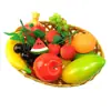 Frutas Simuladas, Frutas y Verduras de Plástico, Manzanas, Durian, Melón Cantalupo, Plátanos, Naranjas, Limones, Decoración para Gabinete de Refrigerador