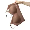 Otoño e Invierno Nueva Base Líquida Ropa Interior Cálida para Mujer Recogida de Pecho Pequeño Copa Completa Fija Elevación Espalda Bonita Sujetador Antibacteriano