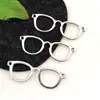 A3612 opcional de dos colores 2.9g DIY joyería hecha a mano al por mayor gafas collar colgante accesorios de aleación