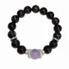 Pulsera de Amatista Uruguaya Rica en Cristales Naturales Nueve Fuegos Púrpuras Lujo Accesible Gama Alta Nuevo Estilo Chino Pulsera Original