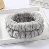 Faixa de cabelo de flanela artefato para lavar o rosto conjunto pulseira de lavagem de rosto faixa de cabelo combinação de conjunto faixa de cabelo de pelúcia macia para lavar o rosto