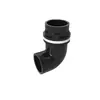 Cotovelo de Tubo de Água de PVC Preto Conexão de Três Vias Conector de Entrada/Saída de Água para Aquário Caixa de Virar Acessórios DIY Tubo de Drenagem de Filtro de Fundo