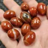 Cuentas de Ágata Roja, Cuentas Sueltas de Jade, Cuentas Cilíndricas de Calcedonia Ágata Rayada, Cuentas para Accesorios de Joyería