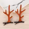 Horquilla navideña de asta, clip pequeño, adulto, divertida, horquilla de celebridad de Internet, accesorios para el cabello de chica Mori, tocado de alce, decoraciones