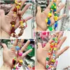 Nuevas Cuentas Acrílicas con Dibujos Animados Coloridos para Cadena de Teléfono, Collar, Joyería, Accesorios para Colgar en el Coche
