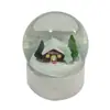 Bola de Cristal Regalo de Navidad Personalizado Bola de Nieve Casa de Navidad Decoración del Hogar Escritorio Artesanías de Resina Adornos