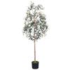 Temu Transfronteiriço Especializado em Plantas Verdes Simuladas, Plantas de Oliveira em Vasos, Sala de Estar Doméstica, Árvores Decorativas Falsas Grandes para Interior, Árvores Simuladas