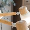 Lámpara de araña moderna y sencilla para sala de estar, estilo nórdico posmoderno, de vidrio blanco, con atmósfera de madera y arte.