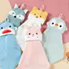 Toalla de Mano para Colgar en Casa, Absorbente, Toalla de Animal Lindo, Paño de Mano para Baño, Pañuelo Suave de Terciopelo Coral