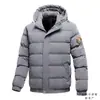 Moda de Comércio Exterior Roupas Acolchoadas de Algodão com Capuz Masculino Novo Inverno Casaco de Inverno Espessado Quente Moderno Solto Jaqueta Acolchoada de Algodão