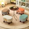 Taburete Pequeño, Taburete para Cambiar Zapatos, Taburete para Jabón, Taburete de Regalo, Banco Pequeño para Sala de Estar, Taburete Bajo de Madera Maciza, Reposapiés para Sofá, Se Puede Imprimir con Logo