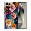 Funda de teléfono Samsung S25ULTRA A17 apta para A07 flor de hoja de loto S26 cubierta protectora S24 carcasa blanda TPU ilustración