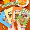 Caderno fofo em formato de cachorrinho com design de cavalo, perfeito para estudantes, estilo cartoon, portátil, tamanho de bolso, pequeno bloco de notas