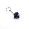 Llavero de Piedra Bruta de Cristal Natural Cadena de Bolsa de Mineral de Piedra Bruta Irregular Hebilla de Cadena Anillo Colgante Accesorios de Joyería Suministro Directo de Fábrica