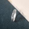 Yuexin Plata esterlina S925 personalidad literaria satisfacción alegría paz no discutas cuidadosamente a menudo no distingas el Anillo Anillo