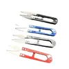 Pinzas de pesca de boca puntiaguda de acero inoxidable multiusos pinzas Luya tijeras fuertes para sedal de pesca selector de peces pinzas para anzuelos tijeras de línea en forma de U