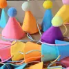 Produto Acabado Novo Transfronteiriço Amazon Aniversário Pet Chapéu Fofo Pequeno Gato e Cachorro Acessórios de Festa Cores Misturadas