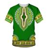 Conjunto de pantalones cortos informales con estampado africano 3D de verano para hombre, ropa para pareja, camiseta de hip hop estilo retro