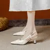Salto Alto Bordado Estilo Chinês Novo Chuyuji para Mulheres 2026 Novo Modelo Bico Fino Salto Agulha Versátil com Cheongsam Bico Fechado