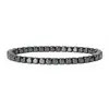 Comercio Exterior Más Vendido Pulsera Tobillera de Piedra Biliar Negra Tobillera de Moda para Mujer Tobillera de Perlas de Arroz Pulsera de Piedra de Hierro Negra Joyería para Mujer Venta al por Mayor