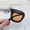 P28300 café arena TR polarizado Gafas de sol plegables protección solar conducción retro moderno protección UV pequeño y fácil de llevar