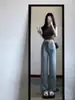 Jeans largos personalizados con letras para hombre, estilo Hong Kong, modernos, verano 2026, hip-hop, moda ins de alta calle, geniales