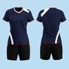 Traje de Ropa de Voleibol al por Mayor Ropa de Equipo de Competición para Niñas Ropa Deportiva de Voleibol al Aire Libre Ropa de Entrenamiento de Manga Corta para Hombres Impresión de Número