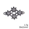 Conectores Rombo Forma de Flor Multicolor de 30X21 mm 1.7 g, Accesorios DIY de Venta Caliente Transfronteriza