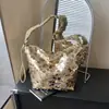 2026 Bolso Ligero Simple Nuevo de Otoño e Invierno para Mujer, Bolso Tote de Lentejuelas Texturizado, Bolso de Hombro, Bolso Cruzado de Hombro Único
