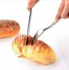 Plástico chapeamento de aço inoxidável cor faca descartável e garfo colher comida ocidental prata faca e garfo colher conjunto de três peças de 25 cross-border