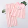 Ropa Acondicionada con Mangas Largas 2026 Nuevo Producto Conjunto de Ropa y Pantalones de Otoño para Bebés Niñas Conjunto de Ropa de Casa de Algodón de Bambú para Niños