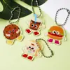Colgante de Cadena de Cuentas Acrílicas de Comida de Dibujos Animados Lindos Decoración para Mochila Regalo Pequeño Creativo