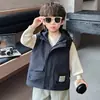 Chaleco para Niños Otoño 2026 Nuevo Estilo Chaleco con Capucha de Otoño para Niños Ropa Exterior Ropa de Exterior para Bebé Primavera y Otoño Niño Pequeño