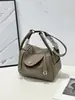 2026 Bolso Lindy Auténtico de Cuero Bolso para Mujer Bolso de Médico Bolso de Mano Bolso Cruzado al Hombro Bolso Caja de Medicina Tipo Almohada Retro Europeo y Americano