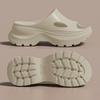 Sandalias y pantuflas de verano para exteriores, de suela gruesa y alta, antideslizantes y resistentes al desgaste, para mujer, 2025