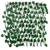 Muro de Cerca Artificial Transfronteiriço com Folhas Verdes, Cerca de Madeira, Flores Artificiais, Decoração de Jardim, Madeira Plástica, Cerca de Planta Verde em PVC