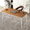 Mesa de escritório de computador simples de aço mesa de madeira simples moderna de duas pessoas mesa de mesa econômica mesa de escrever em casa