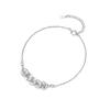 Pulsera de Plata S925 Estilo Chino Nuevo Monedas de Cinco Emperadores Hielo Triturado Moneda de Cobre para Mujer, Lujo Ligero, Sensación de Alta Gama, Joyería de Monedas Versátil con Estilo Nacional