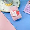 Estuche para lentes de contacto con dibujos animados, bonito estuche para lentes de contacto para niña, pequeño y portátil, con espejo y caja para parejas